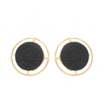 Black Onyx Stud Earrings