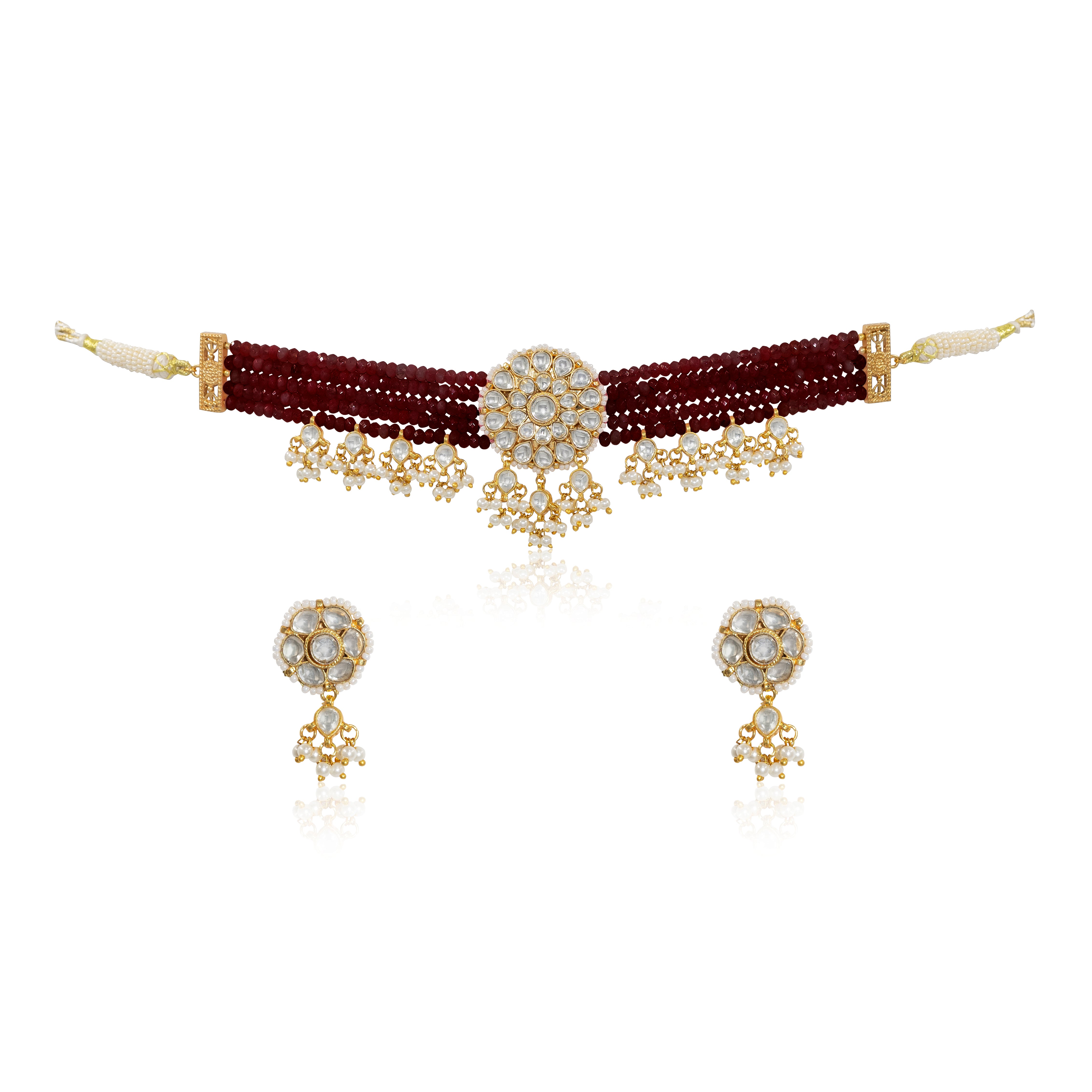 Paachi Jadau Choker Set