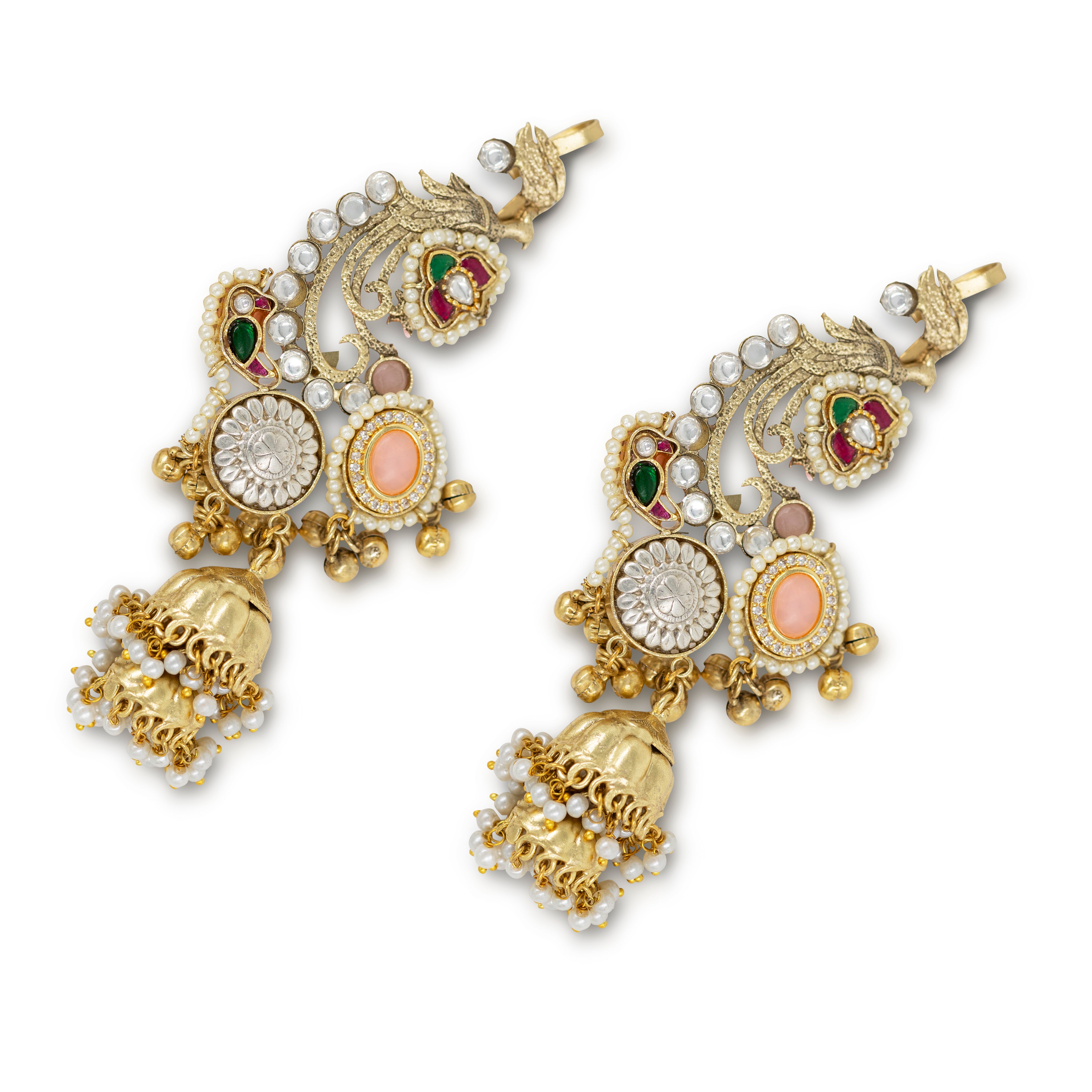 Kashmiri Heritage Jhumka Earrings