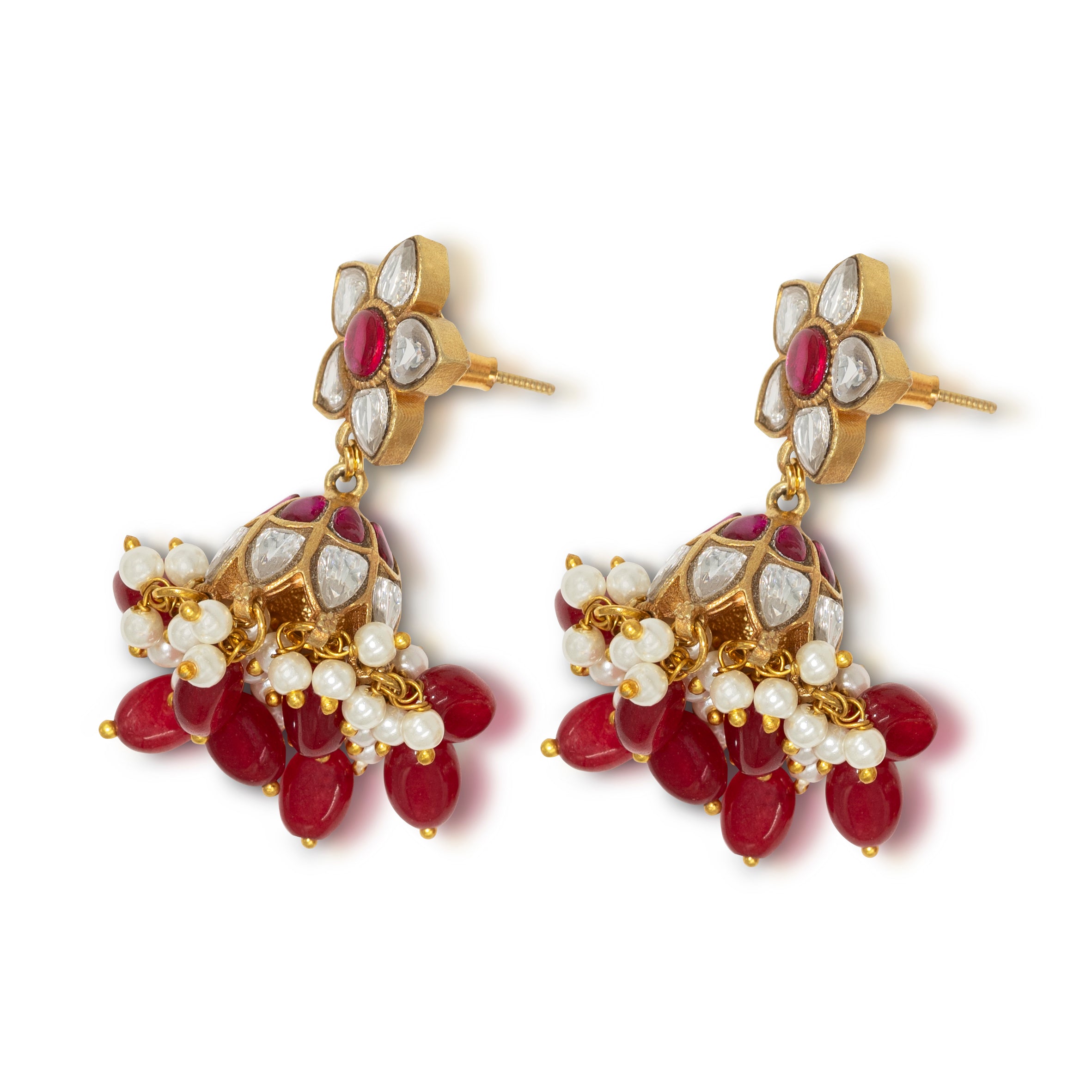 Classic Jadau Jhumki Earrings