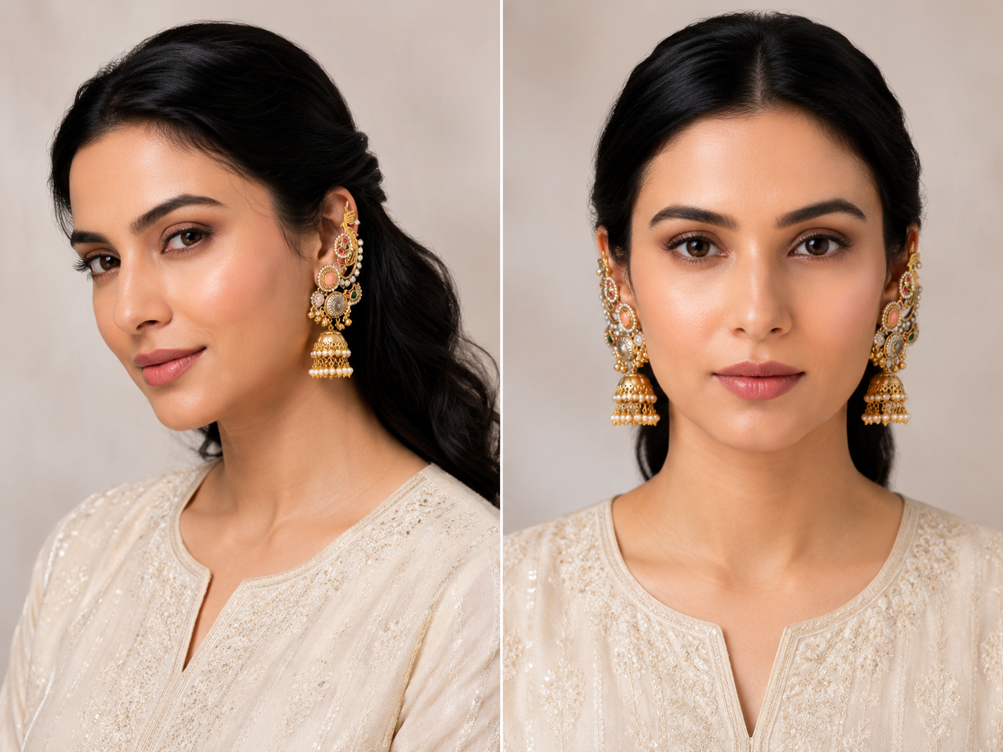 Kashmiri Heritage Jhumka Earrings