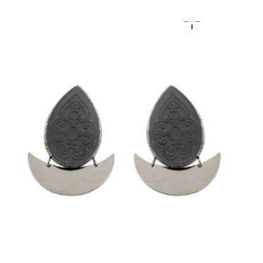 Black Onyx Teardrop Earrings 