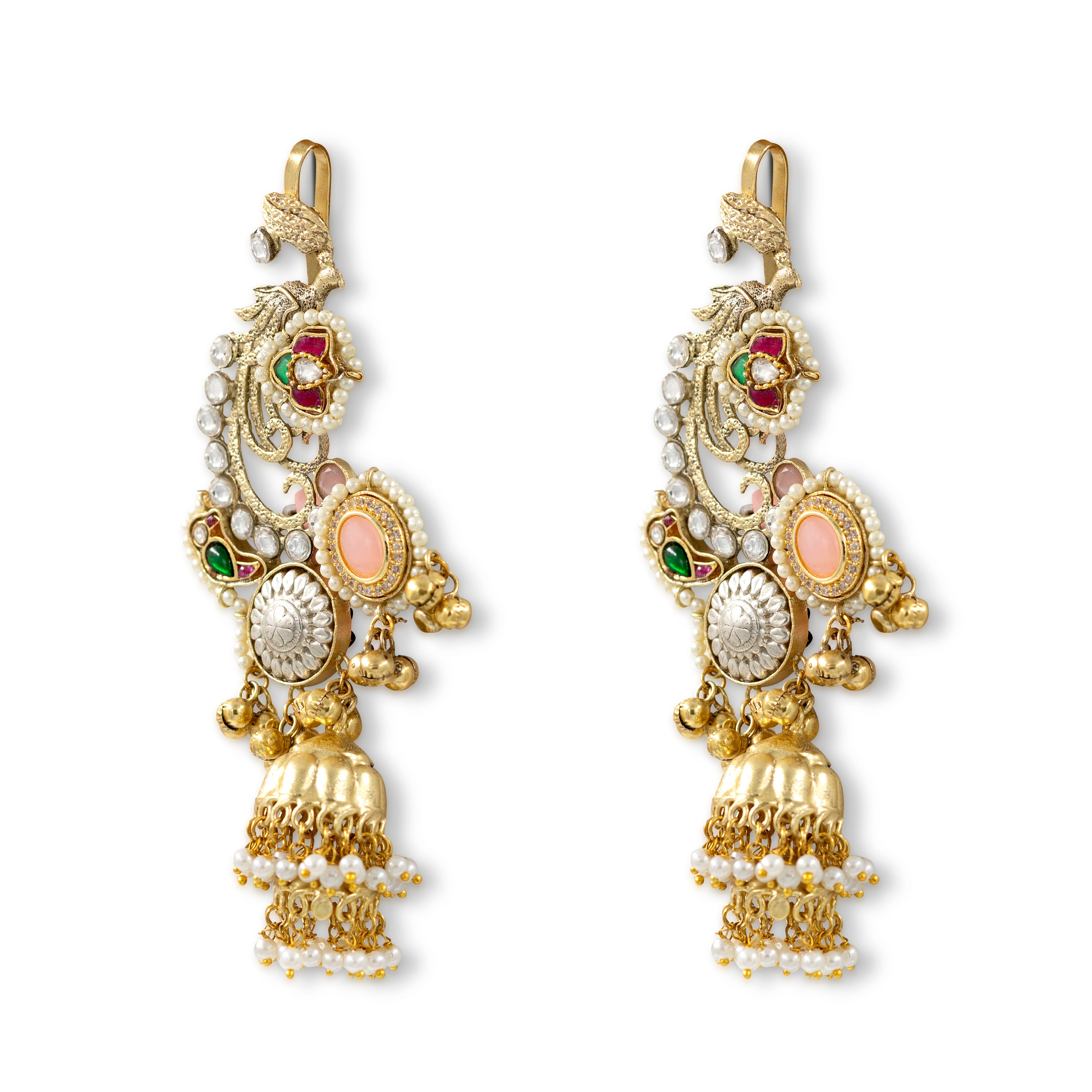 Kashmiri Heritage Jhumka Earrings
