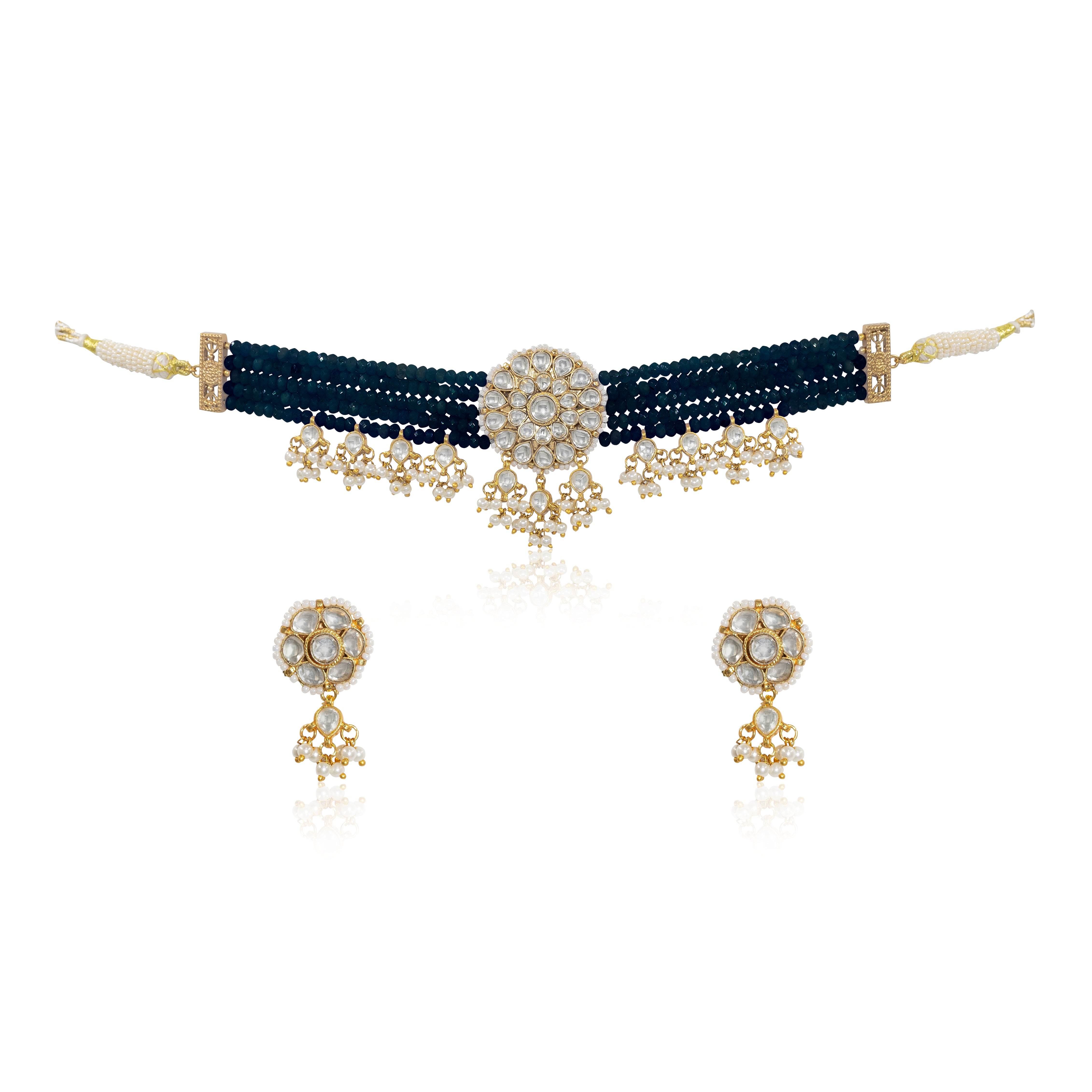 Paachi Jadau Choker Set