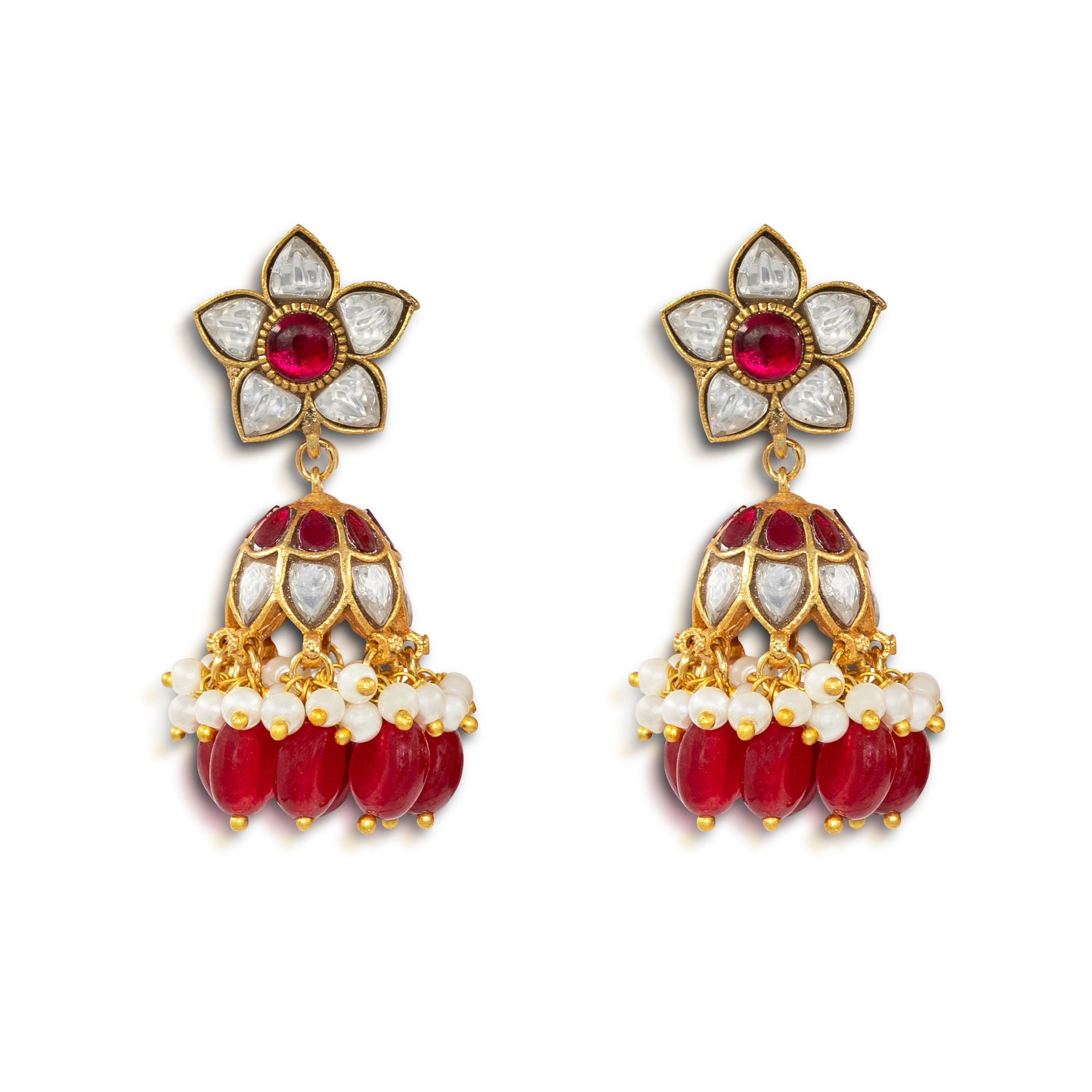 Classic Jadau Jhumki Earrings