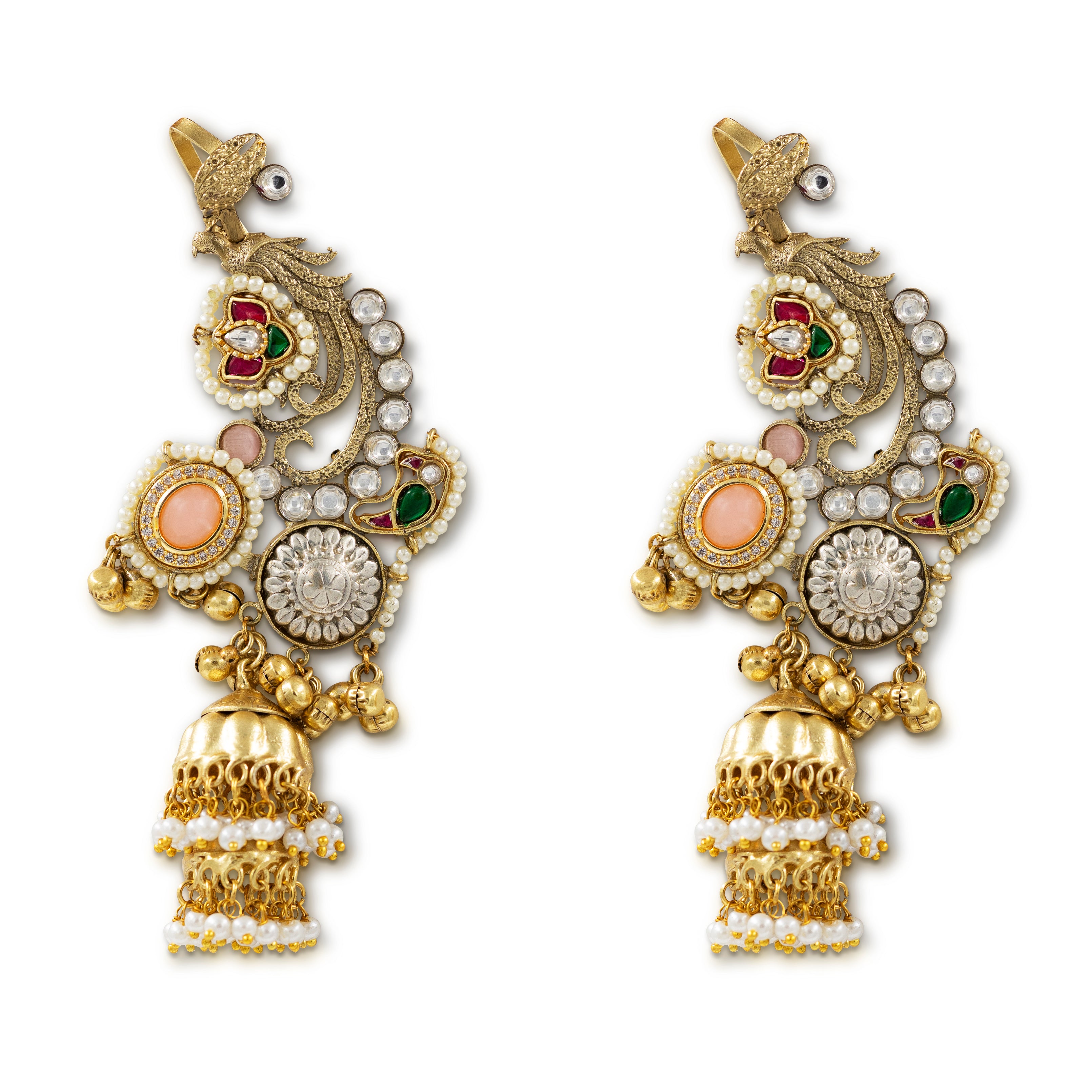 Kashmiri Heritage Jhumka Earrings