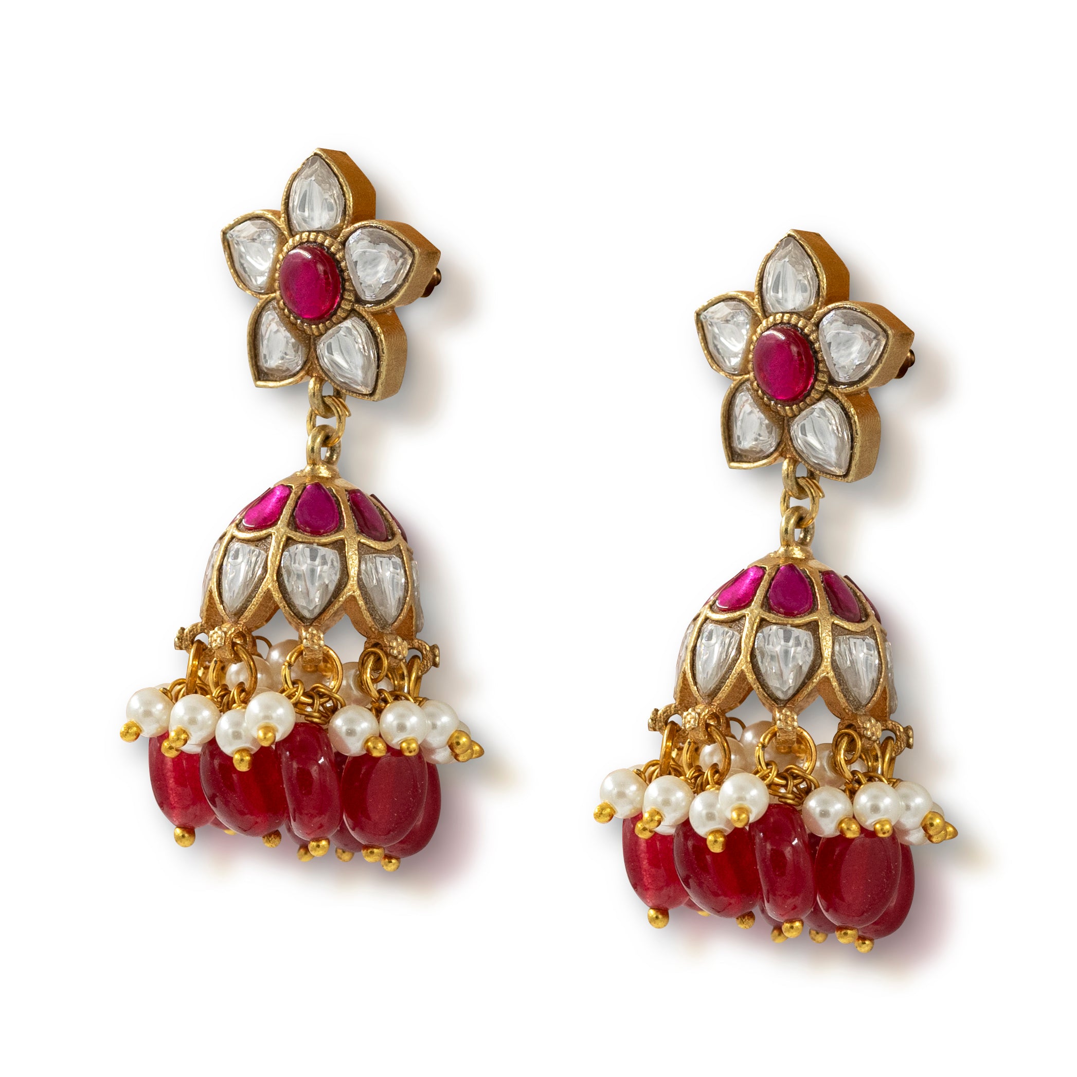 Classic Jadau Jhumki Earrings