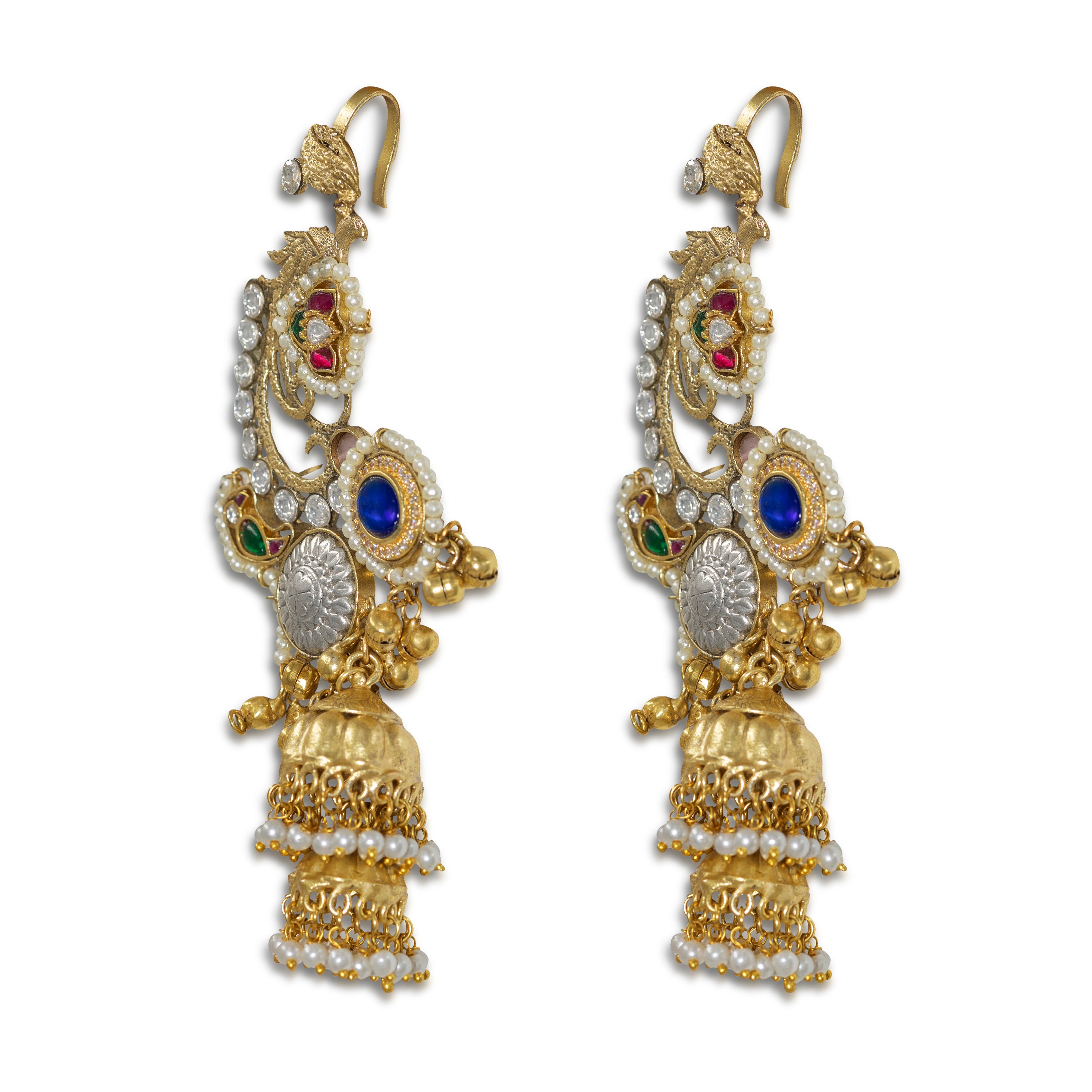 Kashmiri Heritage Jhumka Earrings