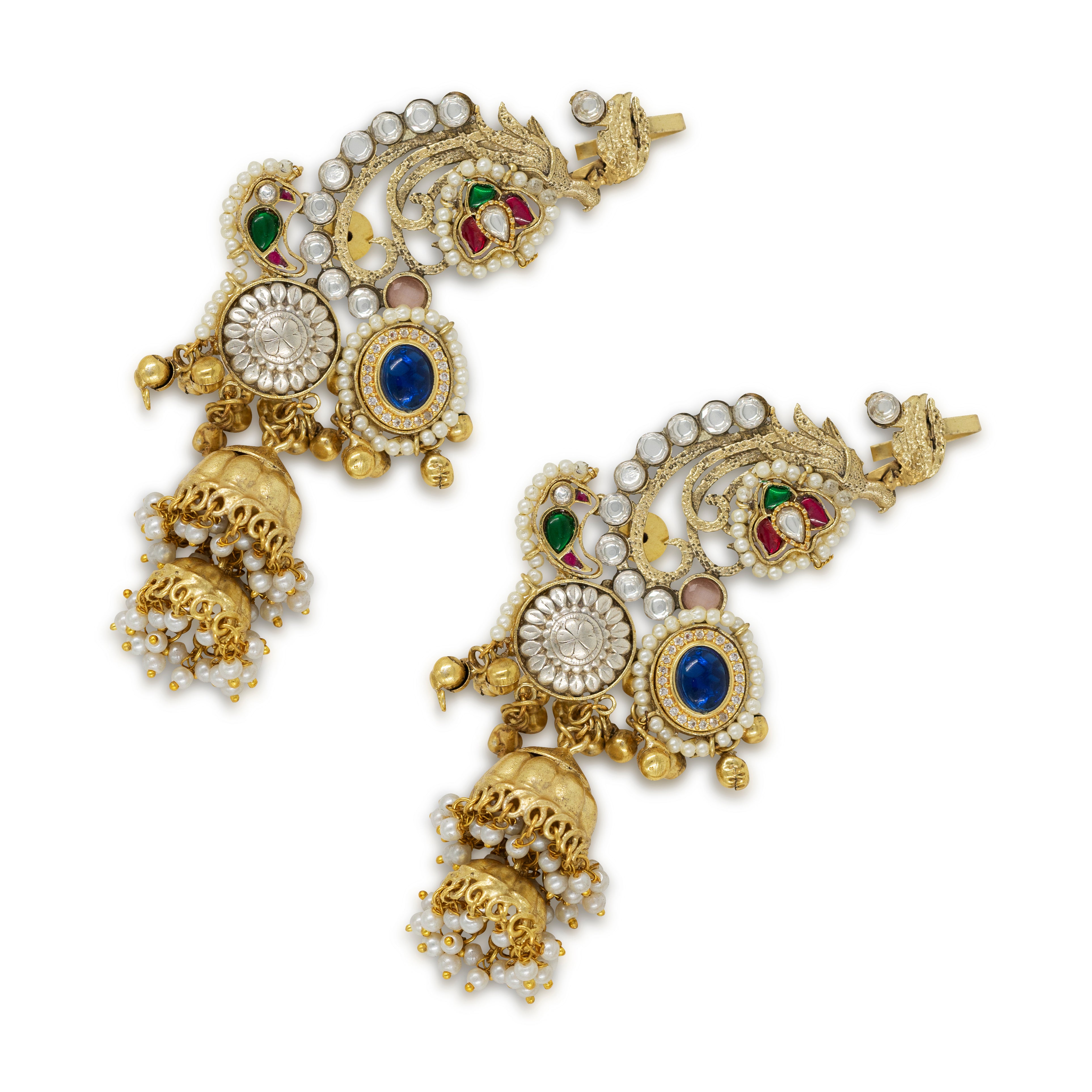 Kashmiri Heritage Jhumka Earrings